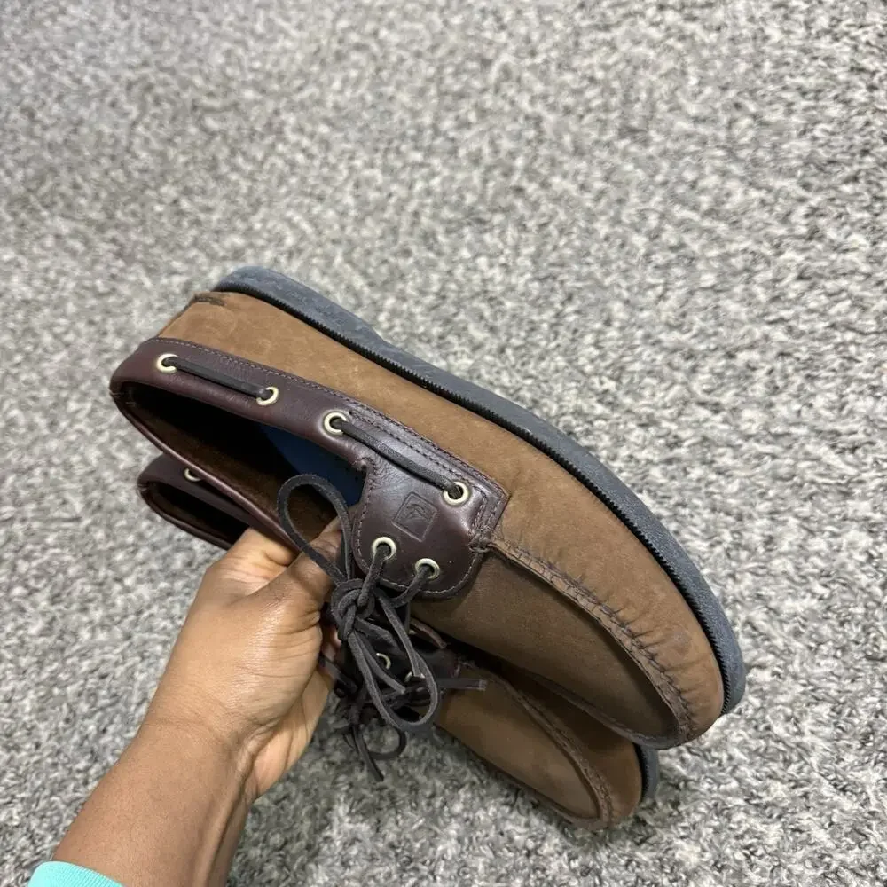 Sperry Shoes Mens 10 M Authentic Original 2-Eye Boat Brown Leather